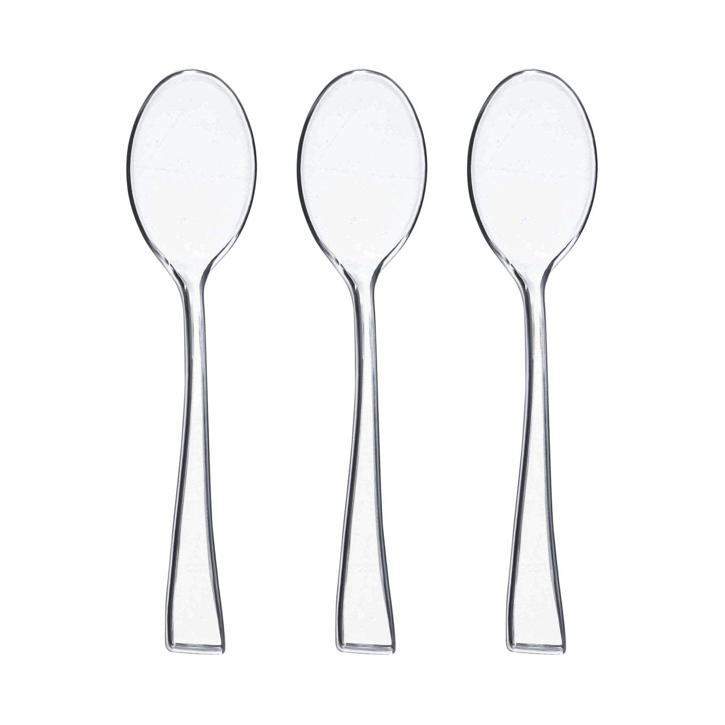 Clear Mini Disposable Plastic Tasting Spoons