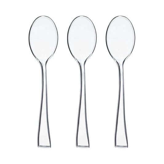 Clear Mini Disposable Plastic Tasting Spoons