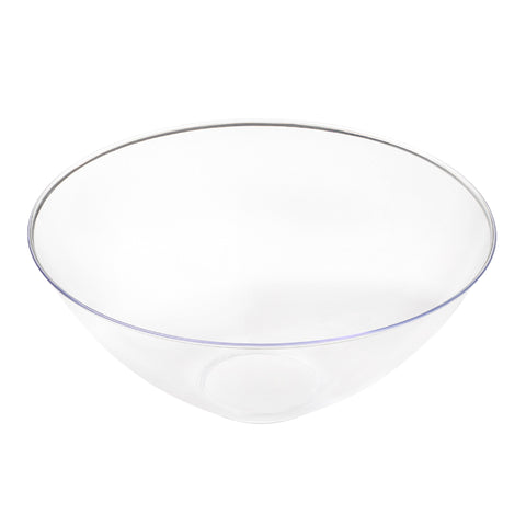 Solid Clear Organic Round Plastic Bowls (100 oz.)
