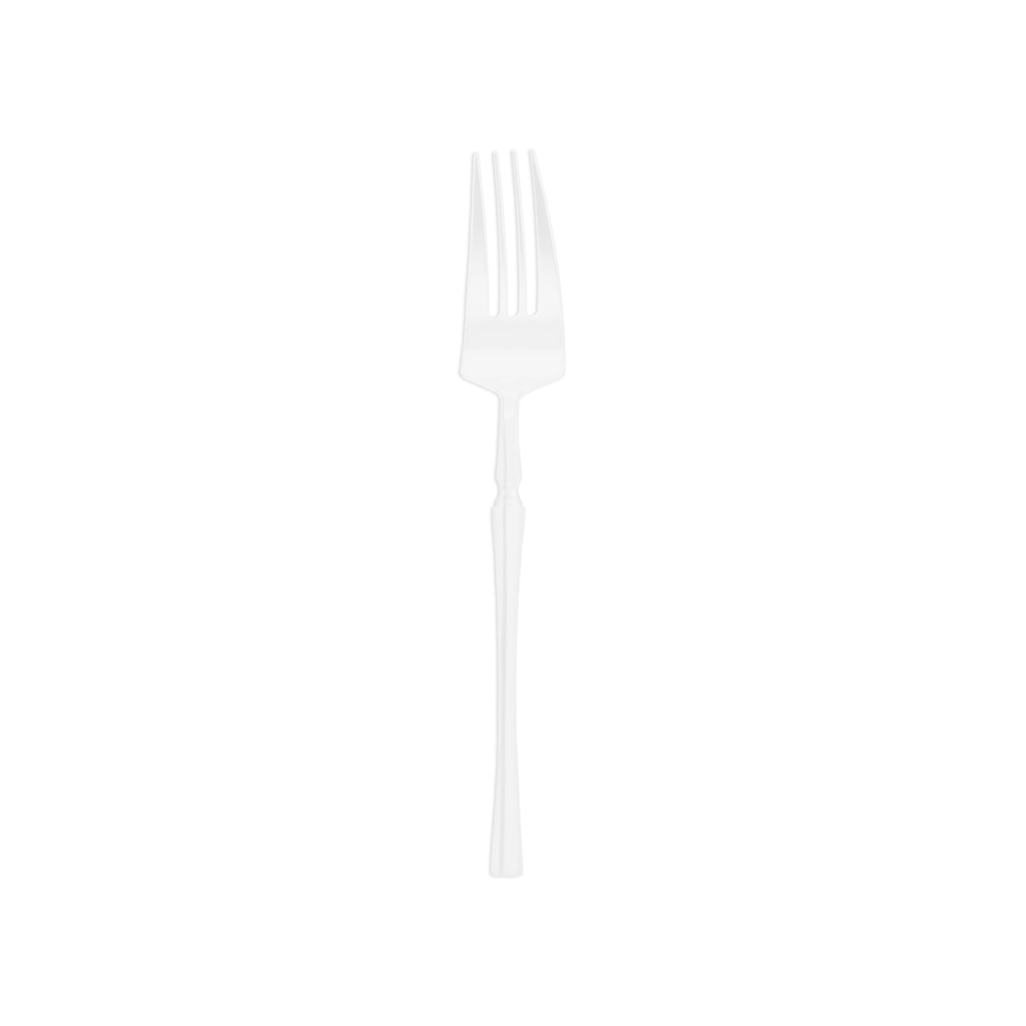 Solid White Moderno Disposable Plastic Dinner Forks