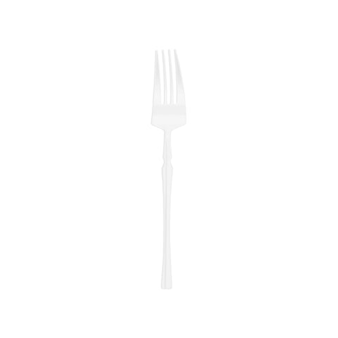 Solid White Moderno Disposable Plastic Dinner Forks