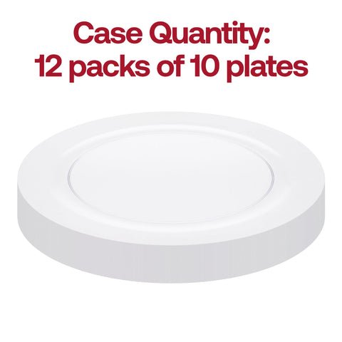 Clear Economy Round Plastic Pastry Plates (6.25