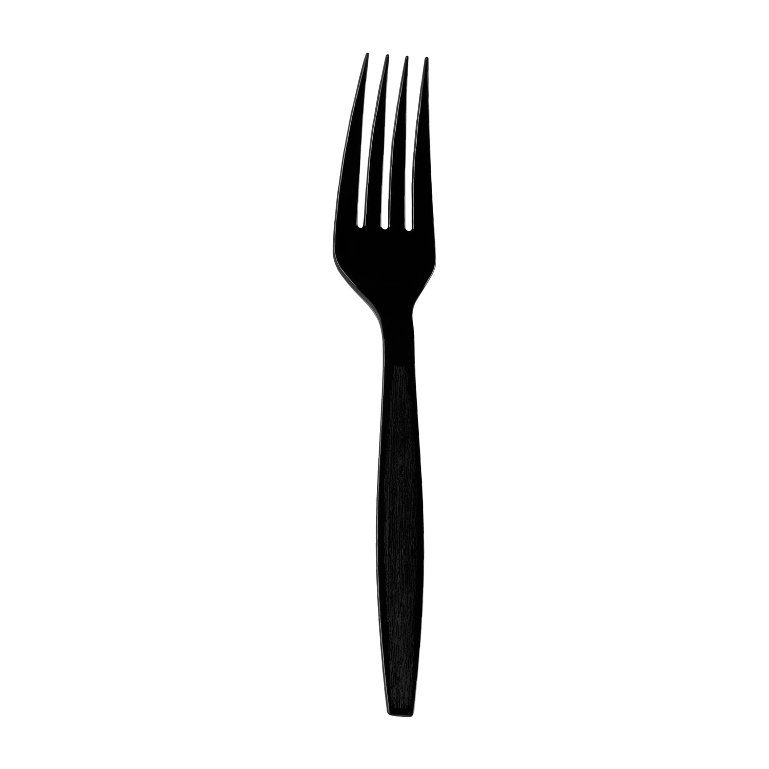 Black Plastic Disposable Forks Main | The Kaya Collection