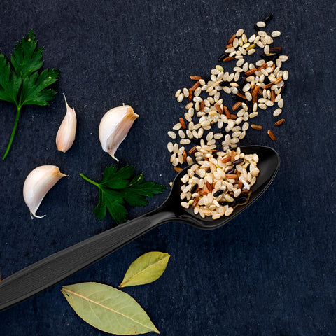 Black Disposable Plastic Spoons