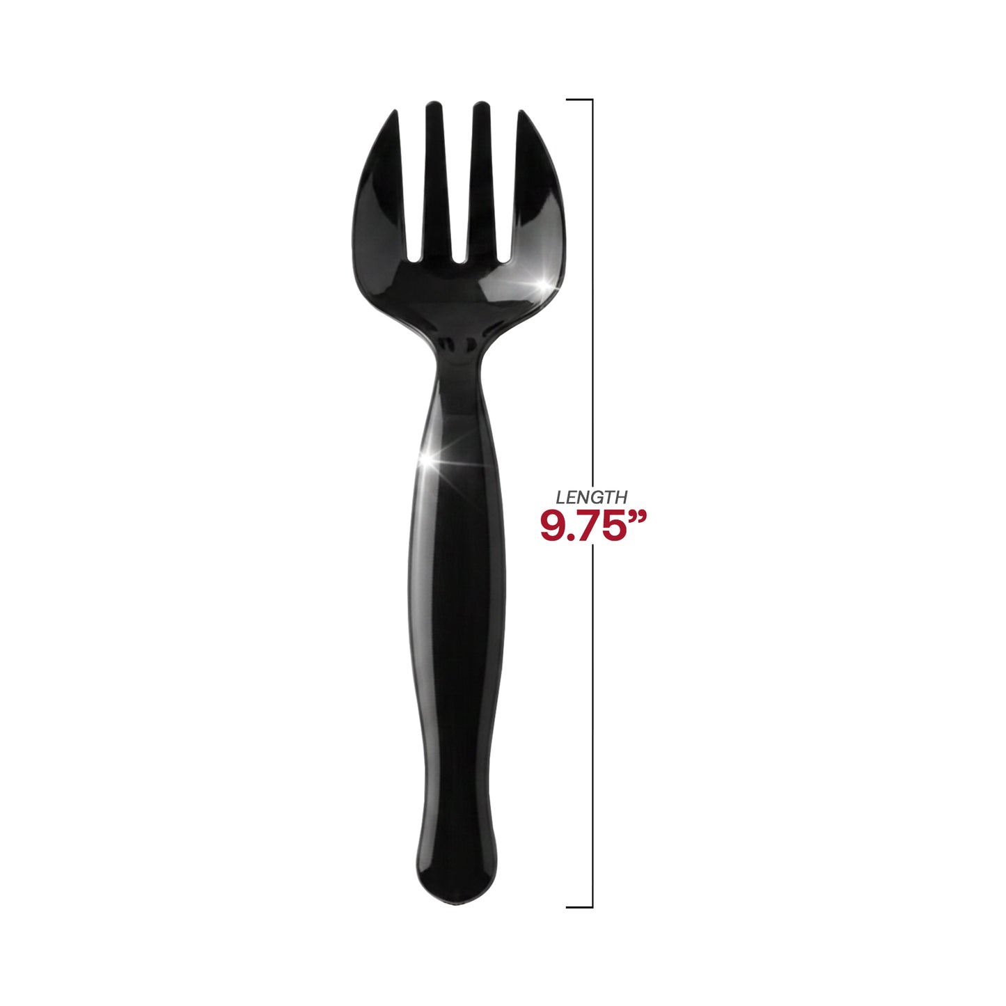 Black Plastic Serving Forks