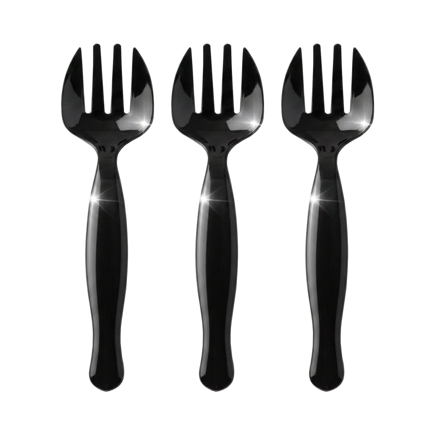 Black Plastic Serving Forks