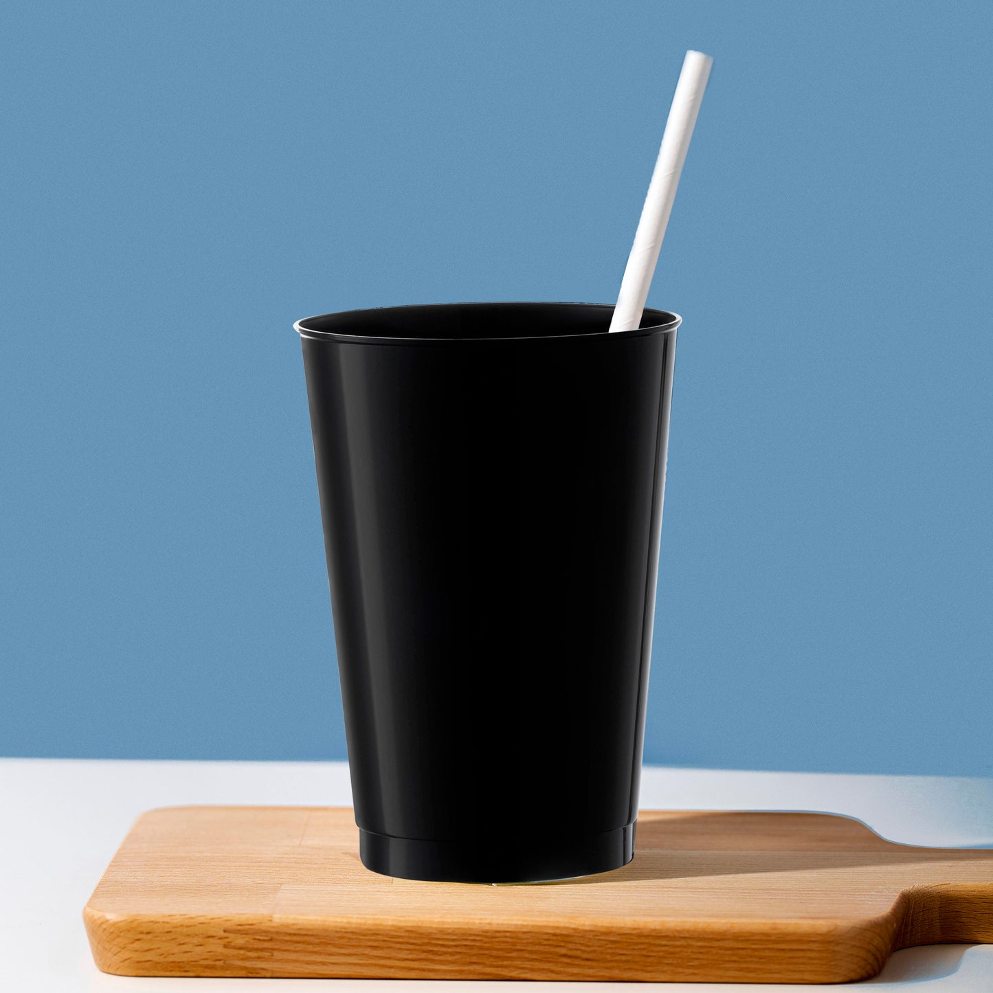 12 oz. Black Round Disposable Plastic Party Cups