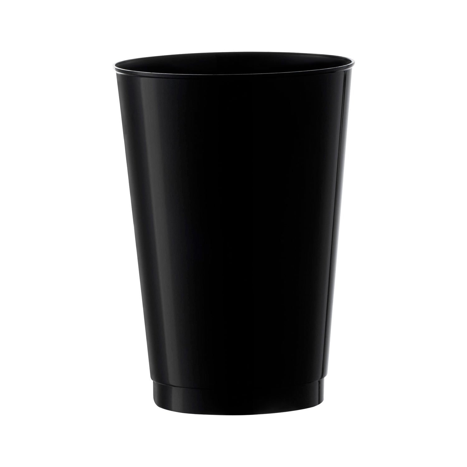 Plastic Cups - Black Round Plastic Party Cups