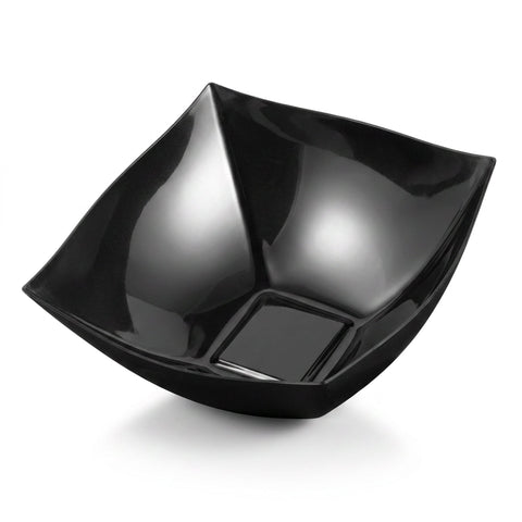8 oz Black Wave Square Bowls