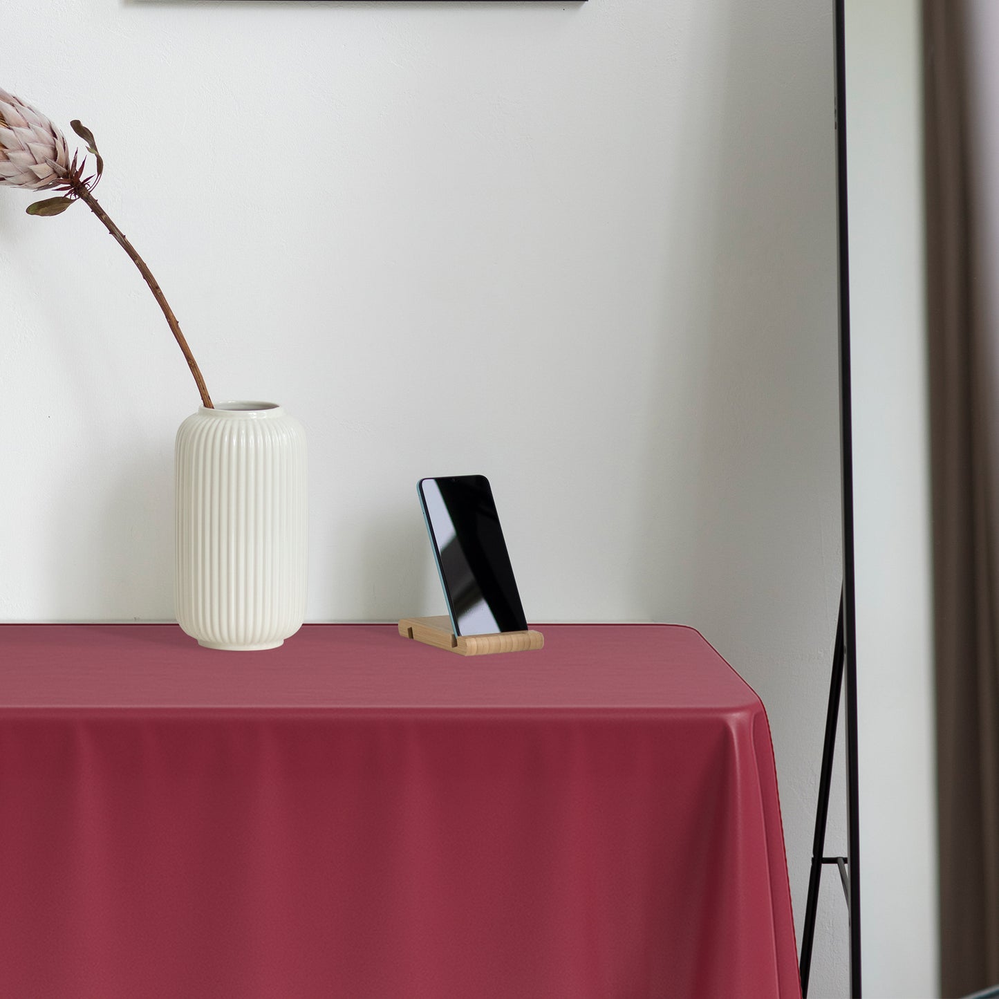 Burgundy Rectangular Plastic Tablecloths (54" x 108")