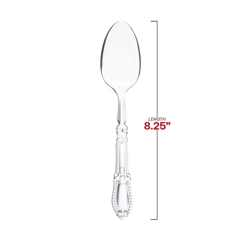 Clear Baroque Disposable Plastic Dinner Spoons Dimension | The Kaya Collection