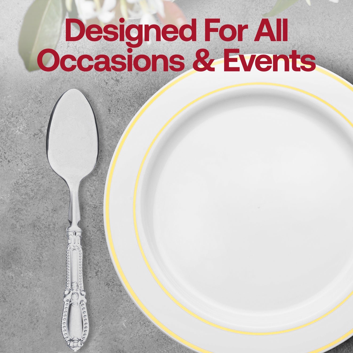 Clear Baroque Disposable Plastic Dinner Spoons Lifestyle | The Kaya Collection
