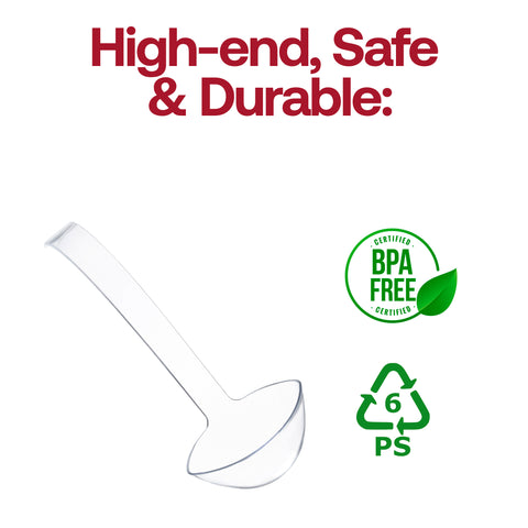 Clear Plastic Large Serving Ladles