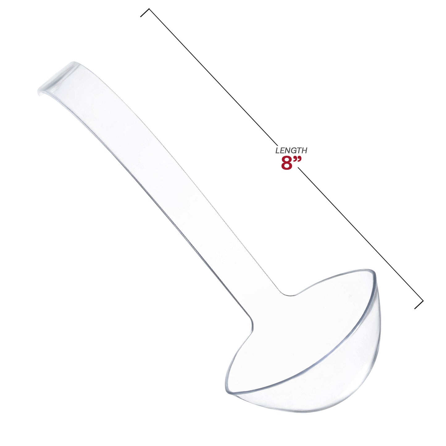 Clear Plastic Large Serving Ladles