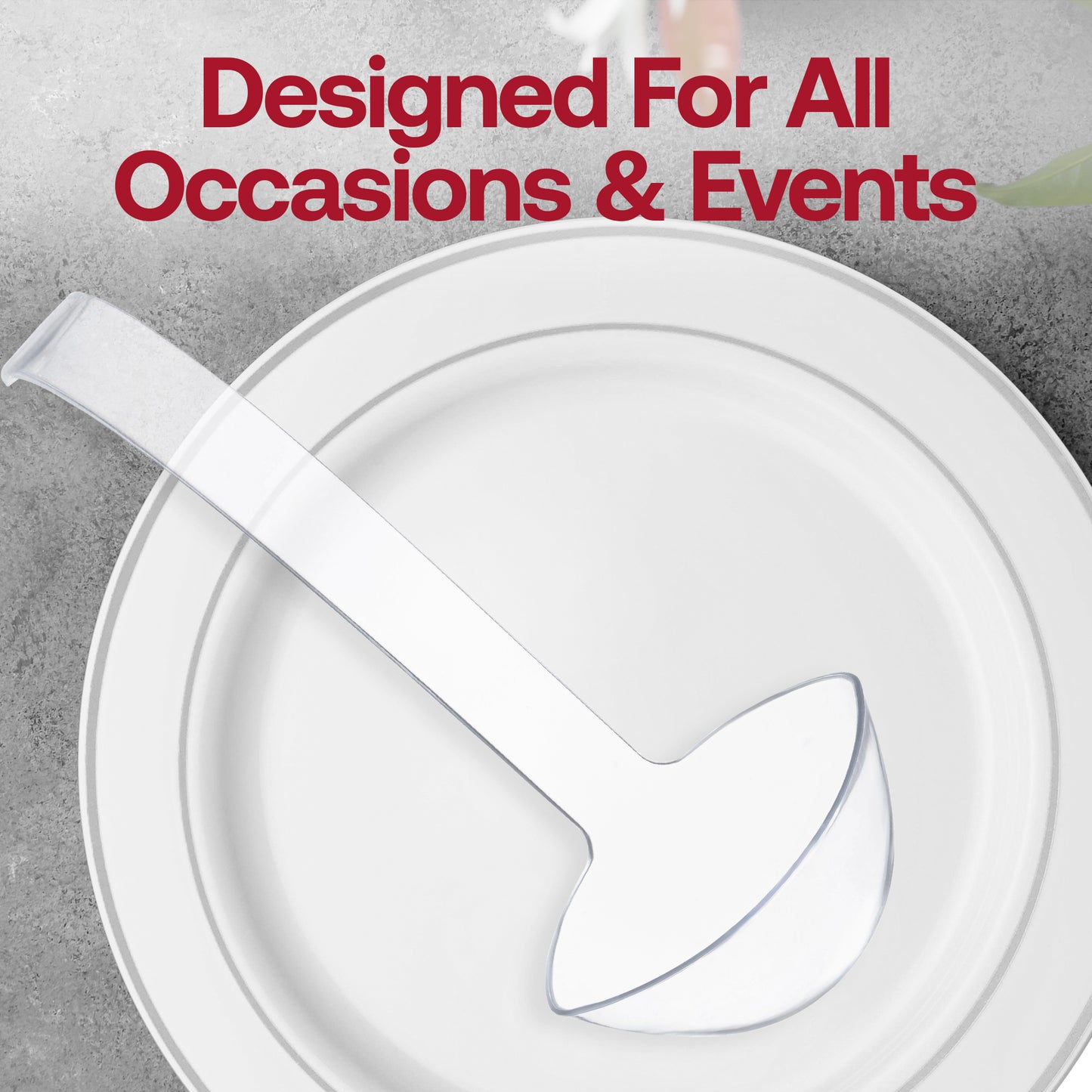 Clear Plastic Large Serving Ladles