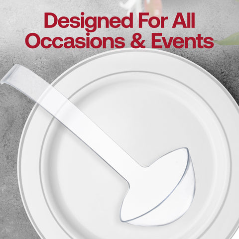 Clear Plastic Large Serving Ladles