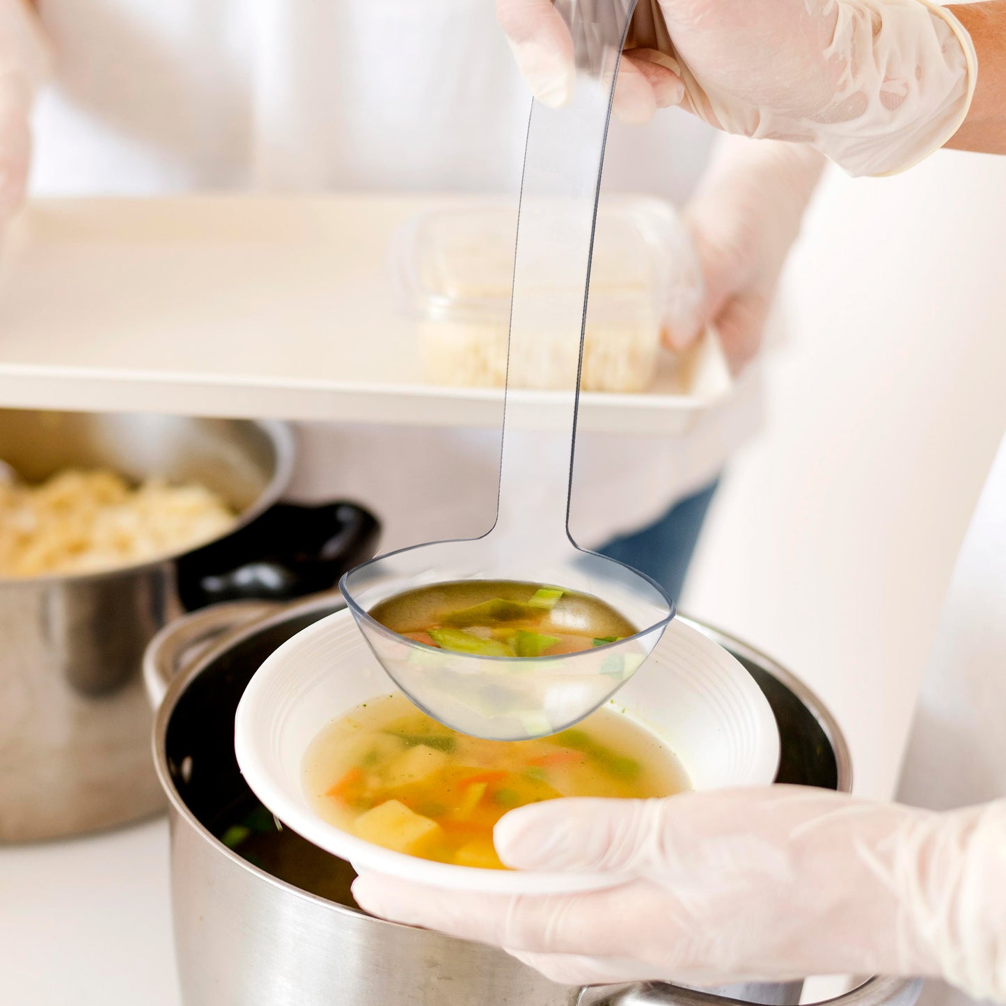 Clear Plastic Large Serving Ladles