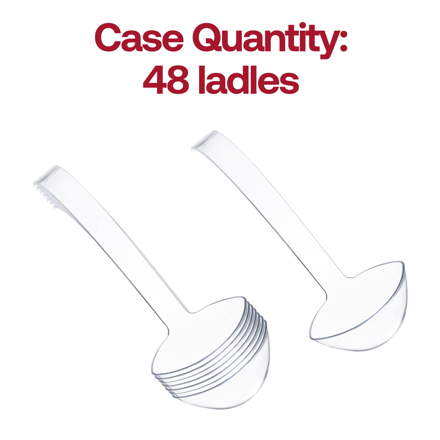 Clear Plastic Large Serving Ladles