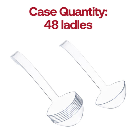 Clear Plastic Large Serving Ladles