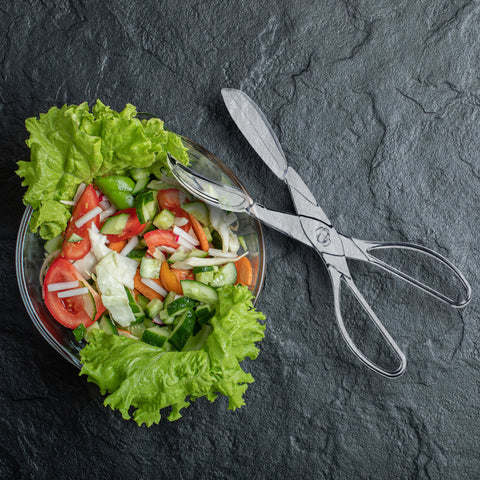 Clear Plastic Disposable Serving Salad Scissor Tongs