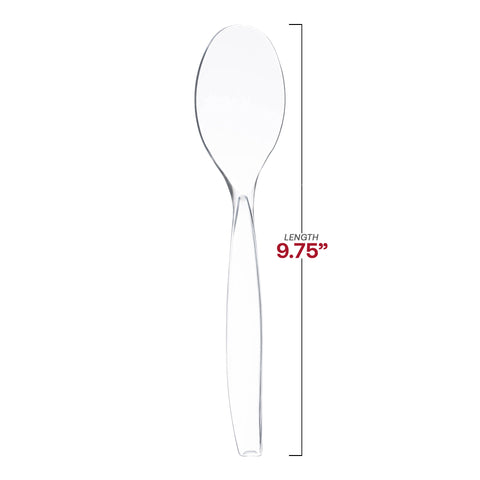Clear Plastic Disposable Serving Spoons | Kaya Collection