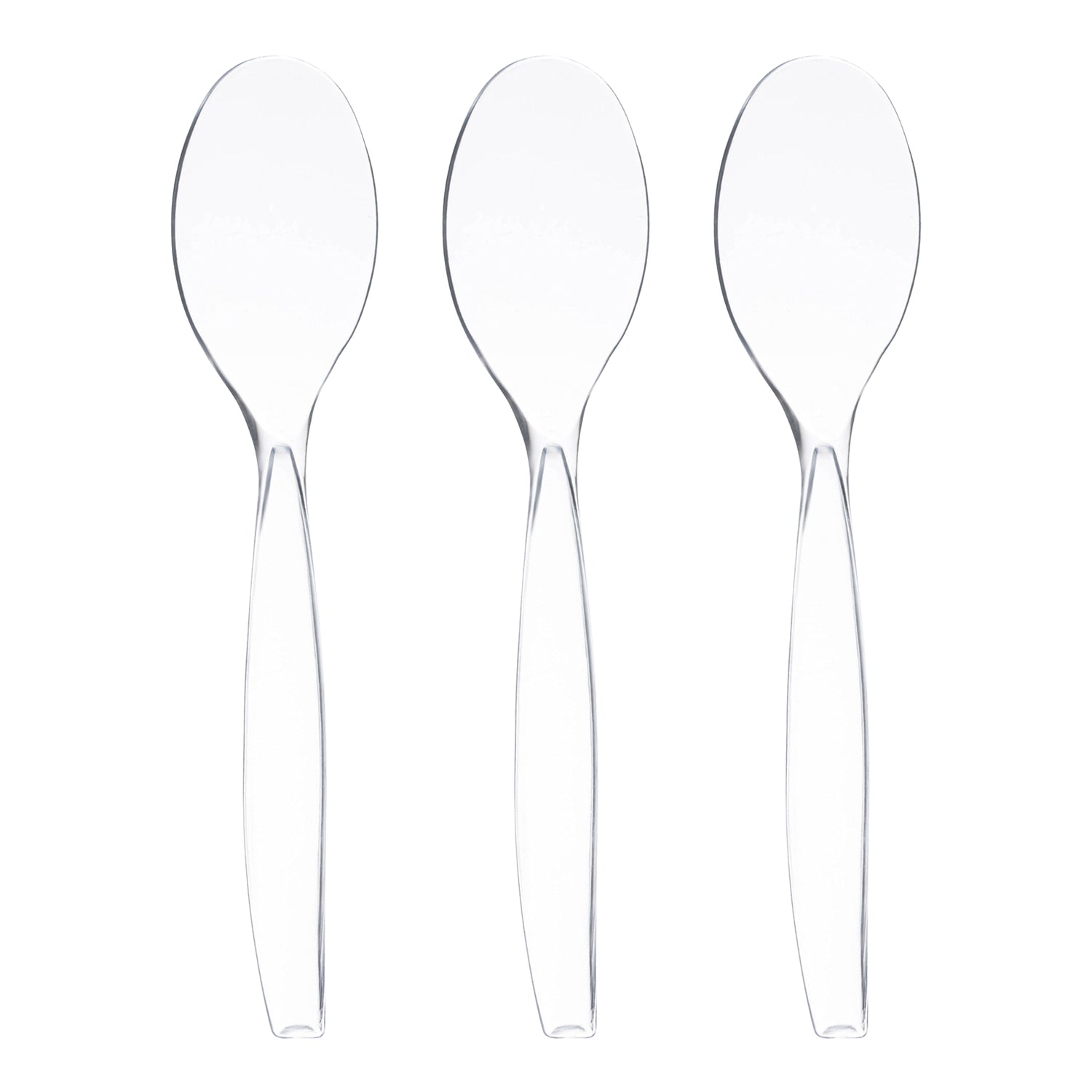 Plastic Serving Spoons - Clear Large Spoons