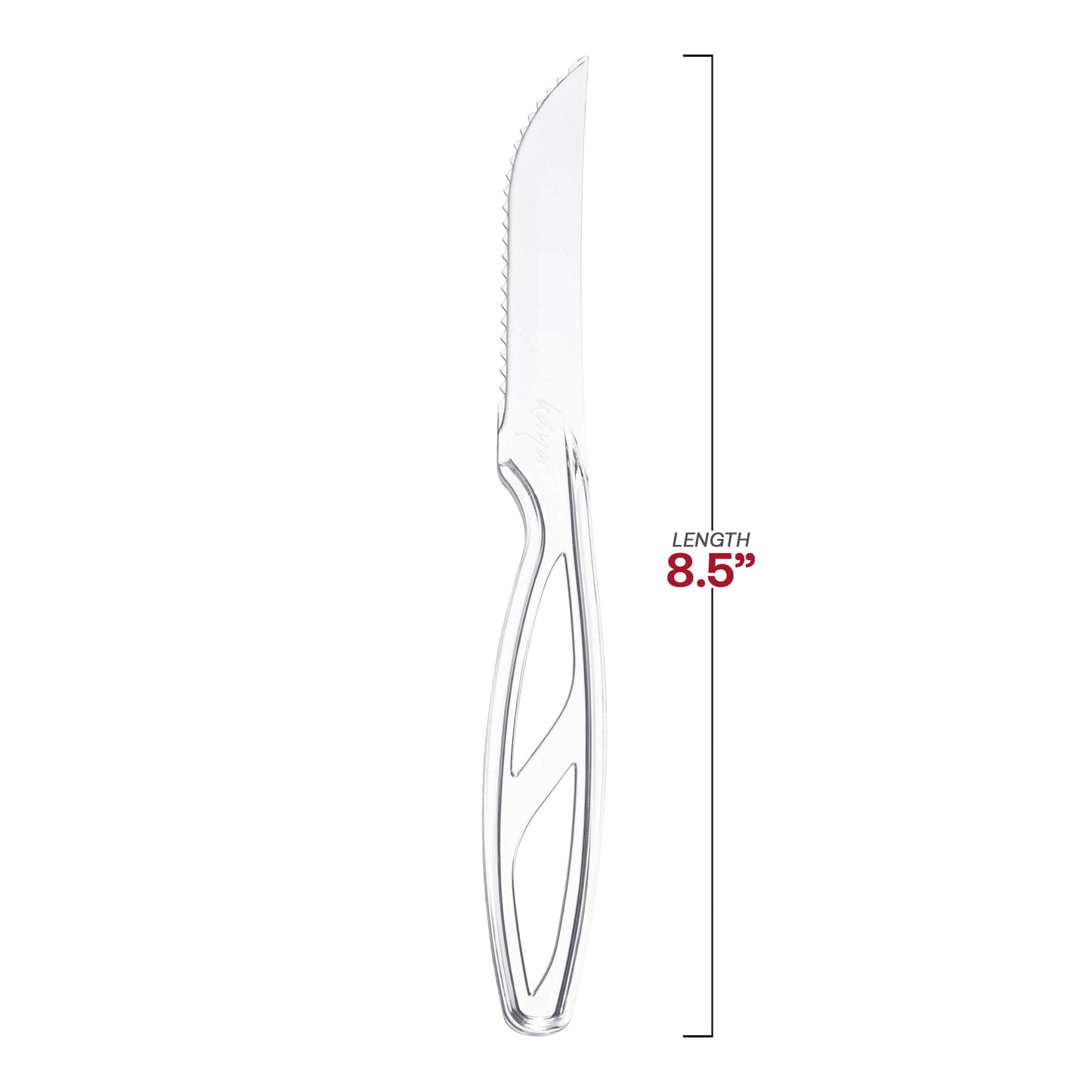 Clear Plastic Disposable Steak Knives