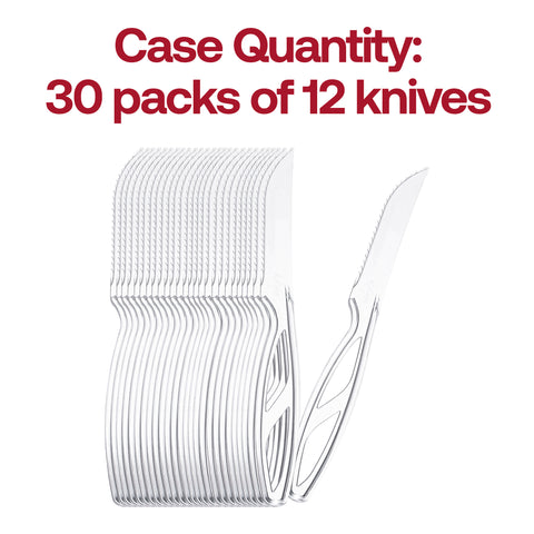 Clear Plastic Disposable Steak Knives