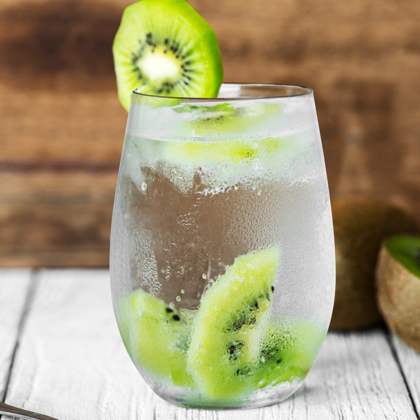 16 oz. Clear Stemless Disposable Plastic Wine Glasses