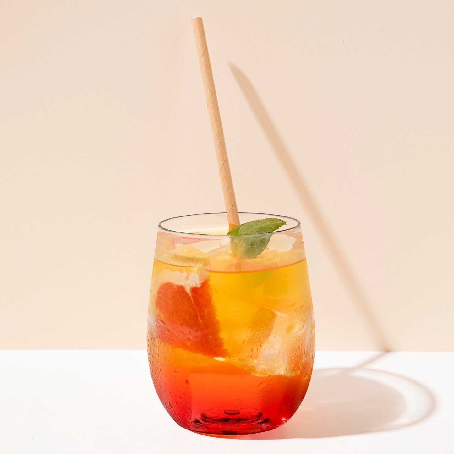 12 oz. Clear Elegant Stemless Disposable Plastic Wine Glasses