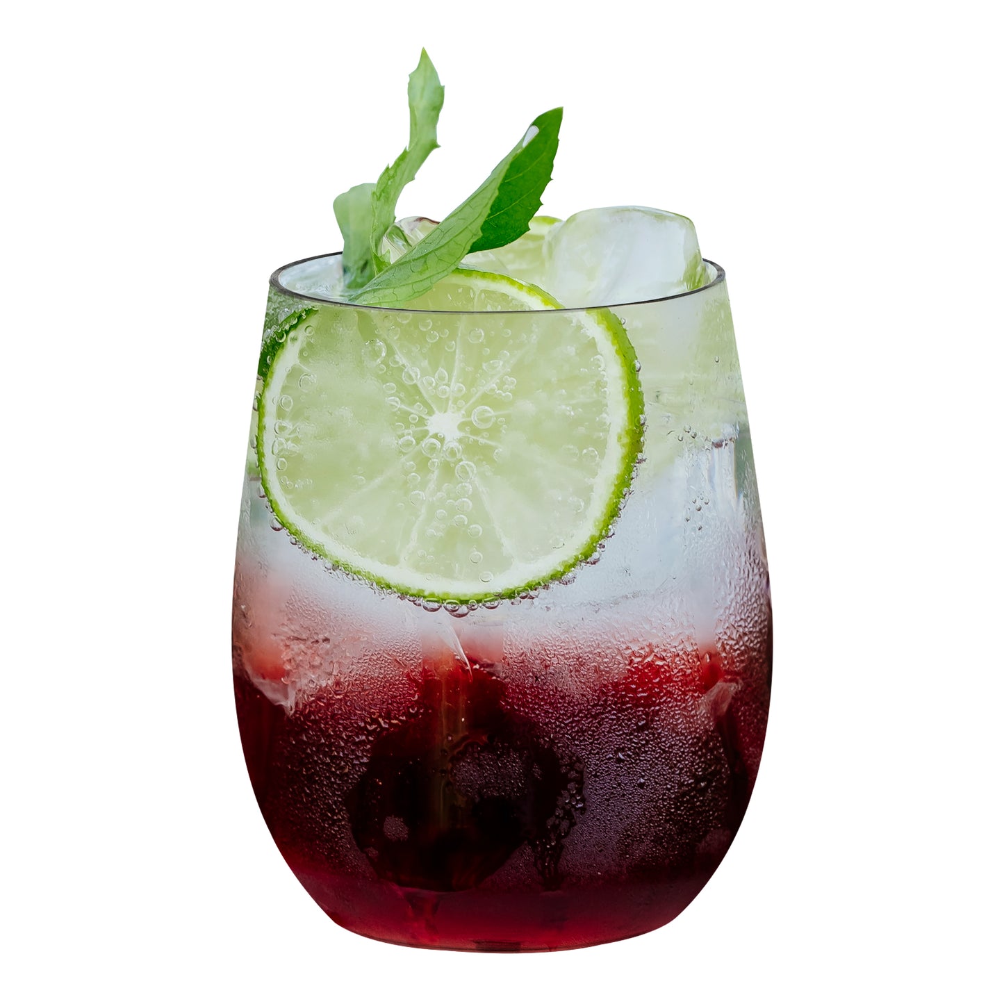 12 oz. Clear Elegant Stemless Disposable Plastic Wine Glasses
