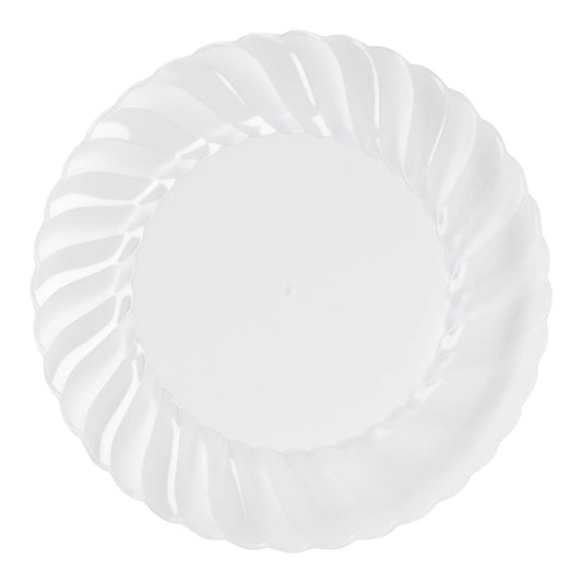 Clear Flair Plastic Buffet Plates (9") Secondary | The Kaya Collection