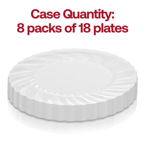 Clear Flair Plastic Dinner Plates (10.25