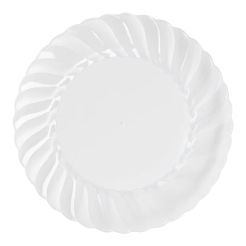 Clear Flair Plastic Dinner Plates (10.25