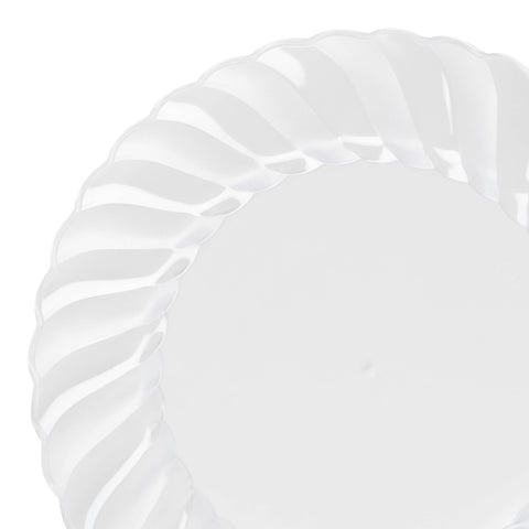 Clear Flair Plastic Pastry Plates (6