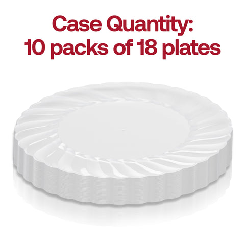 Clear Flair Plastic Pastry Plates (6