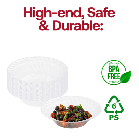 Clear Flair Disposable Plastic Soup Bowls (12 oz.) BPA | The Kaya Collection