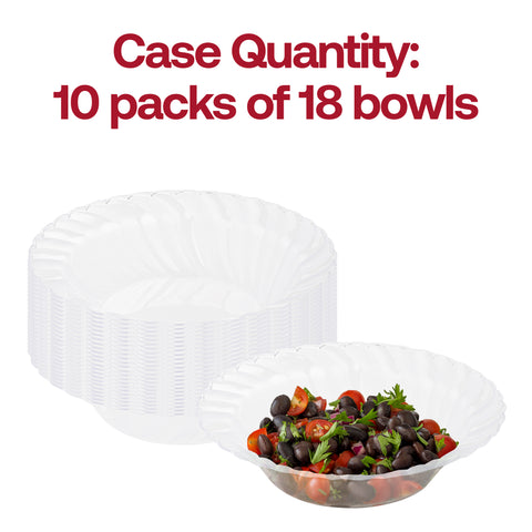Clear Flair Disposable Plastic Soup Bowls (12 oz.) Quantity | The Kaya Collection