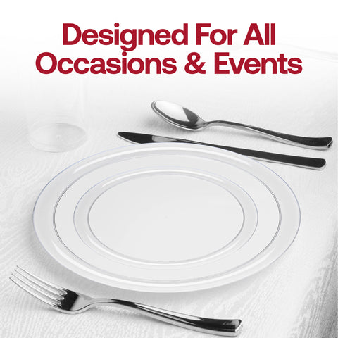 Clear Flat Round Disposable Plastic Pastry Plates (6.25