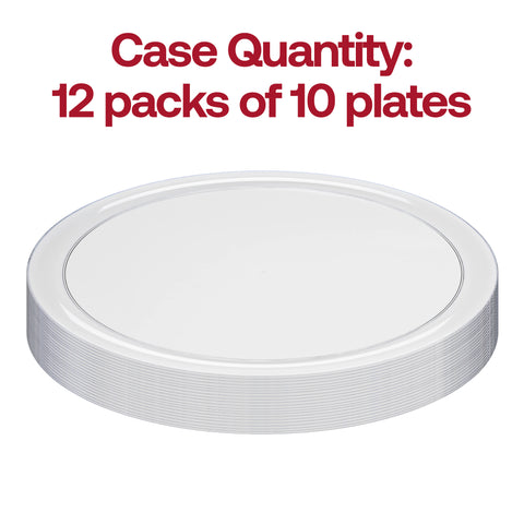 Clear Flat Round Disposable Plastic Pastry Plates (6.25