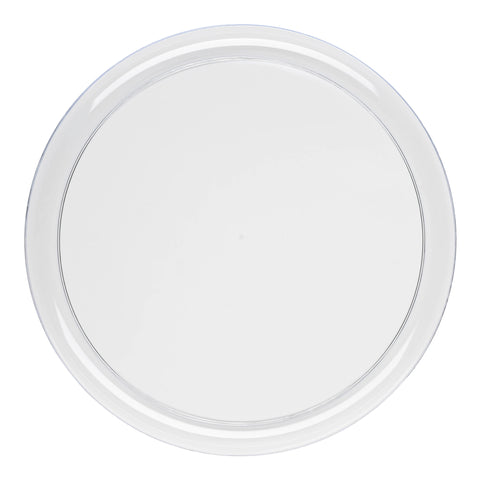 Clear Flat Round Disposable Plastic Pastry Plates (6.25