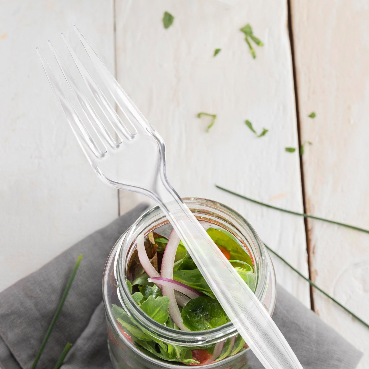 Clear Medium Heavy Weight Forks