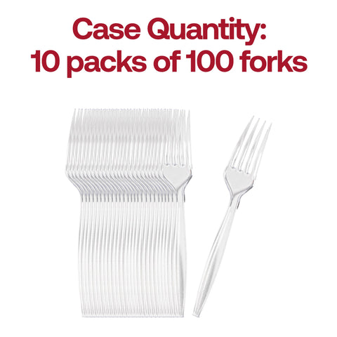 Clear Medium Heavy Weight Forks