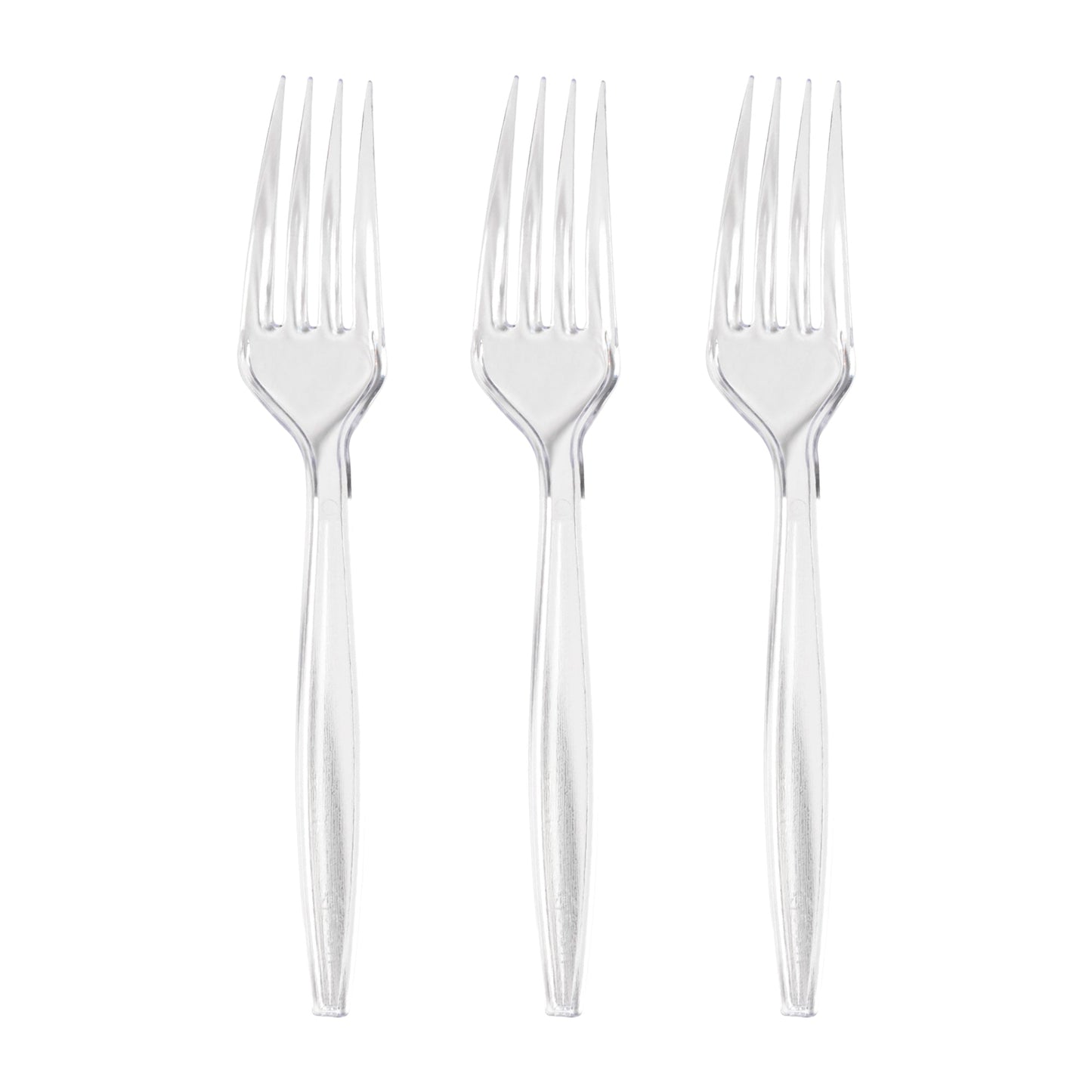 Clear Medium Heavy Weight Forks