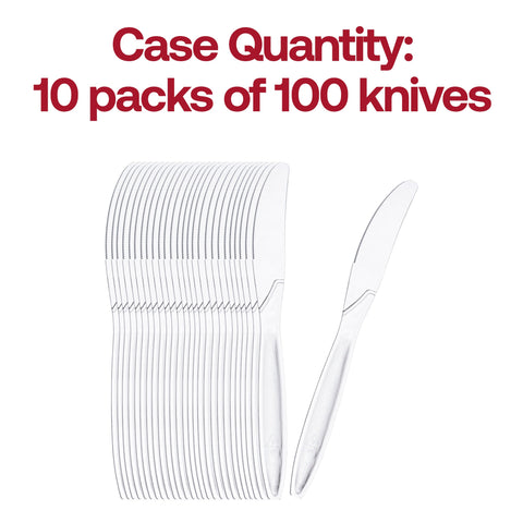 Clear Medium Heavy Weight Knives