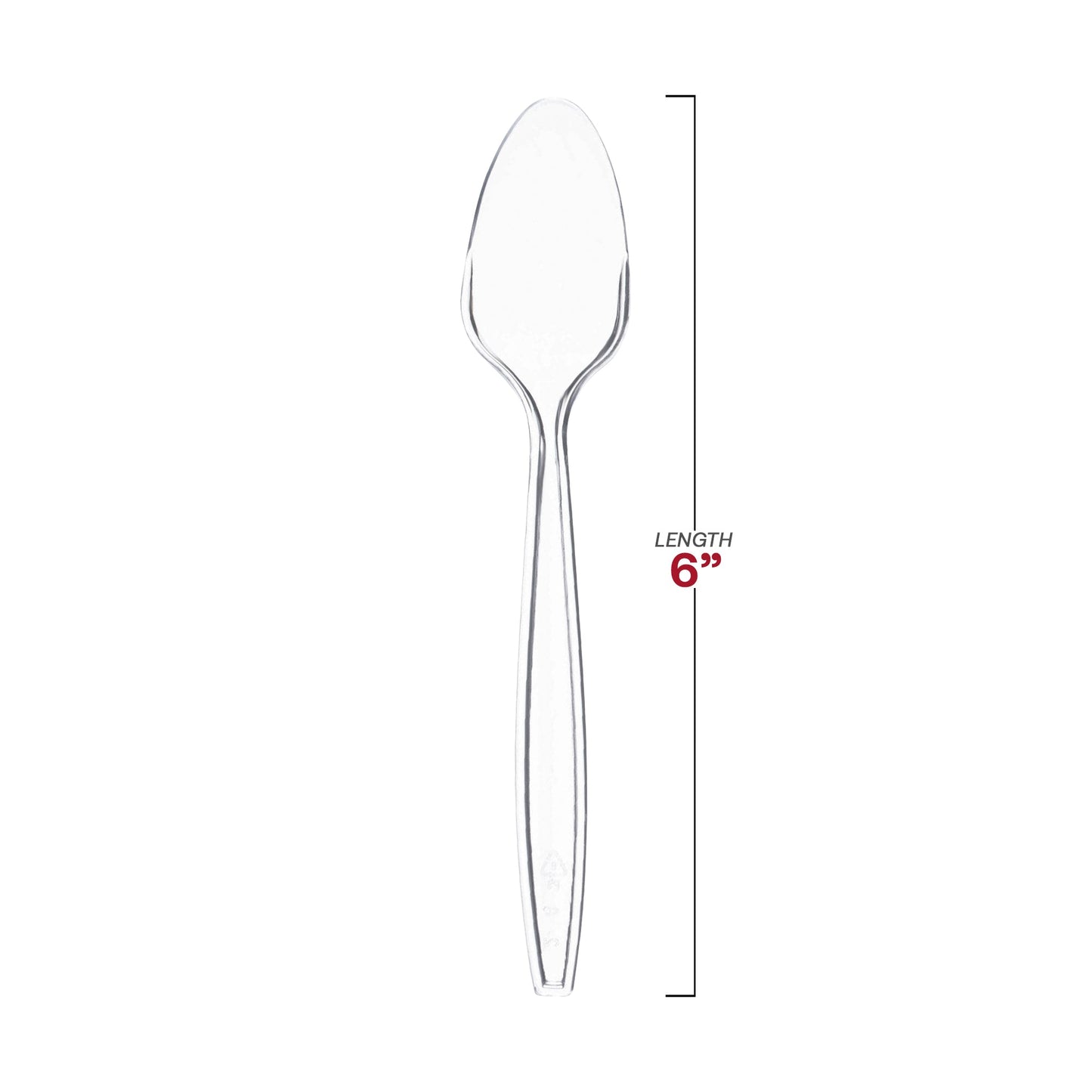 Clear Medium Heavy Weight Teaspoons