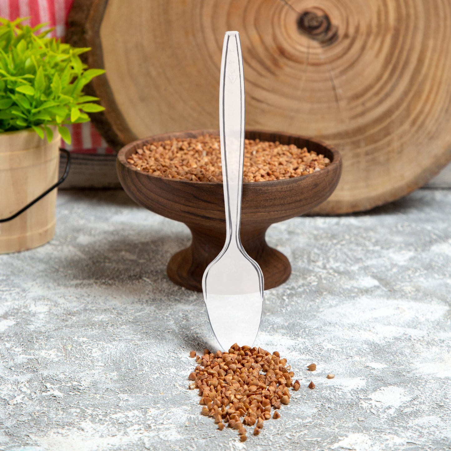 Clear Medium Heavy Weight Teaspoons