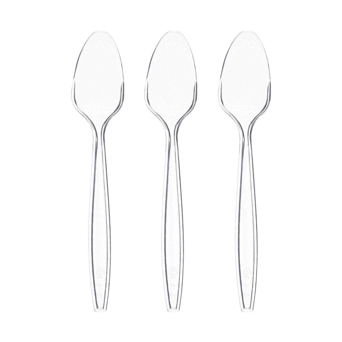 Clear Medium Heavy Weight Teaspoons