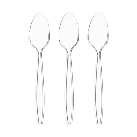 Clear Medium Heavy Weight Teaspoons