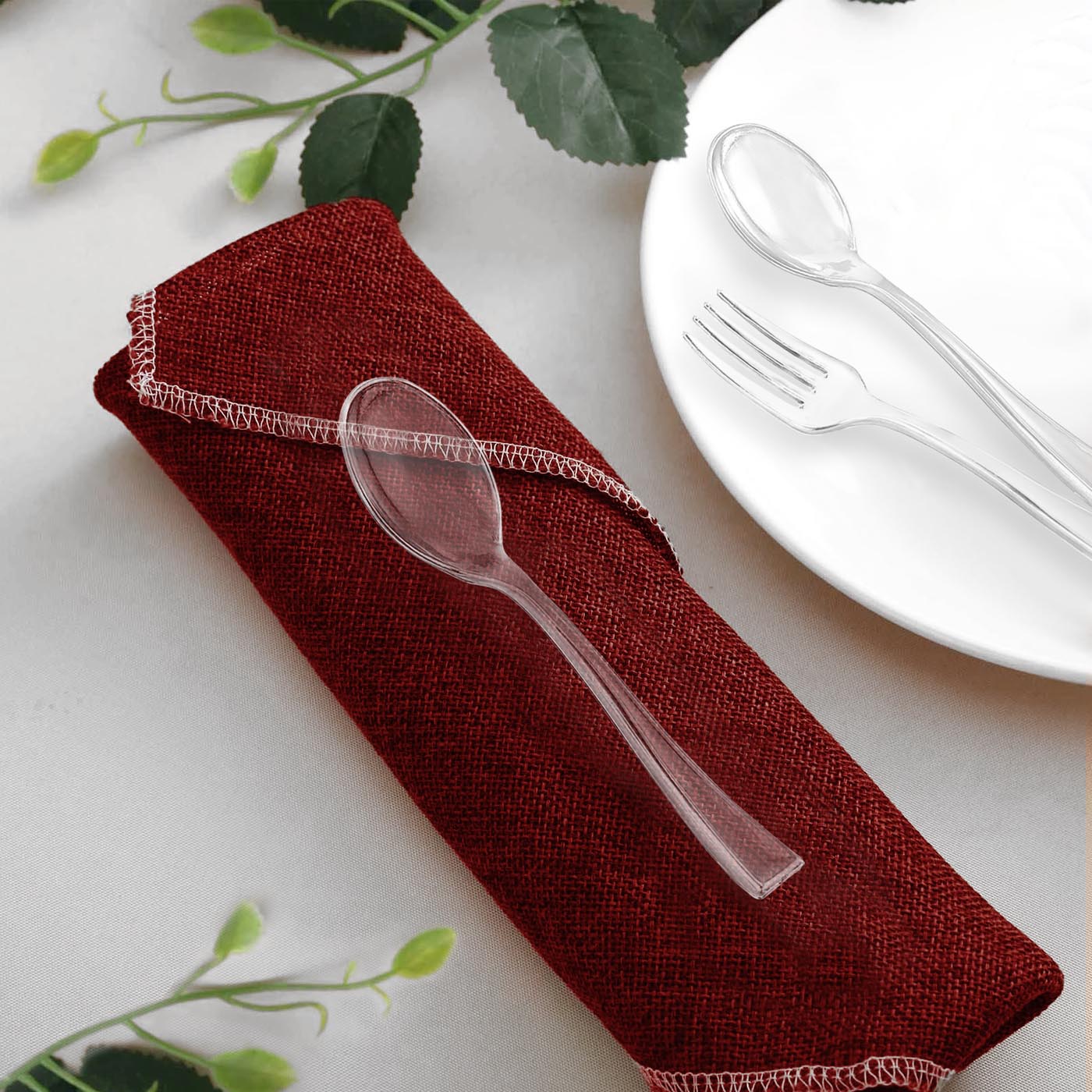 Clear Mini Disposable Plastic Tasting Spoons